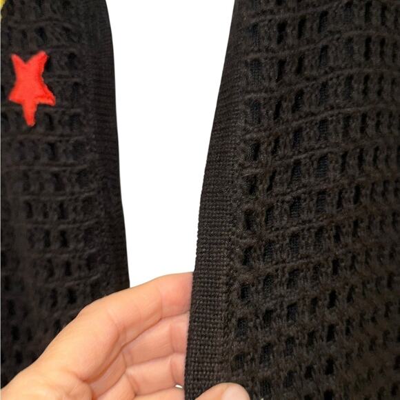 Hampshire Studio SeaLife Colorful Embroidered Black OpenFront Cardigan Womens XL - Picture 8 of 12